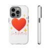heart sparkle phone case – “love without limits” protective cover