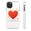 heart sparkle phone case – “love without limits” protective cover