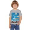 toddler t‑shirt — painting the cloud rainbow kids graphic tee