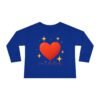 toddler long sleeve tee — sparkling red heart kids shirt (valentine’s gift)