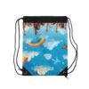 kids' rainbow cloud drawstring bag — cheerful smiling clouds & diverse children design kids' rainbow cloud drawstring bag — cheerful smiling clouds & diverse children design