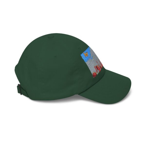 dad cap — colorful festival art rainbow & crowd embroidered hat