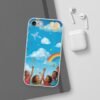 whimsical rainbow clouds phone case — cute kids sky illustration
