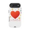 heart sparkle phone case – “love without limits” protective cover