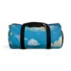 cute cloudy sky duffel bag — whimsical kids travel gym bag with sleeping cloud & stars