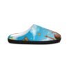 women's rainbow cloud slippers — cheerful cozy indoor shoes with kids reaching design