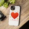 heart sparkle phone case – “love without limits” protective cover