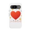 heart sparkle phone case – “love without limits” protective cover