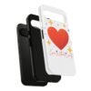 heart sparkle phone case – “love without limits” protective cover