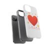 heart sparkle phone case – “love without limits” protective cover