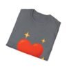 heart graphic t shirt — "love is the answer, always" valentine tee
