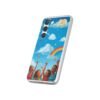 whimsical rainbow clouds phone case — cute kids sky illustration
