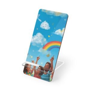phone stand — colorful kids rainbow mobile display stand