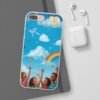 whimsical rainbow clouds phone case — cute kids sky illustration