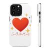 heart sparkle phone case – “love without limits” protective cover
