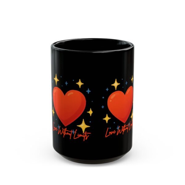 heart pixel art mug — red heart with sparkles coffee cup