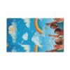 children’s rainbow clouds hand towel — bright nursery bath towel