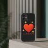 clear impact phone case — red heart & “love without limits” design