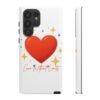 heart sparkle phone case – “love without limits” protective cover