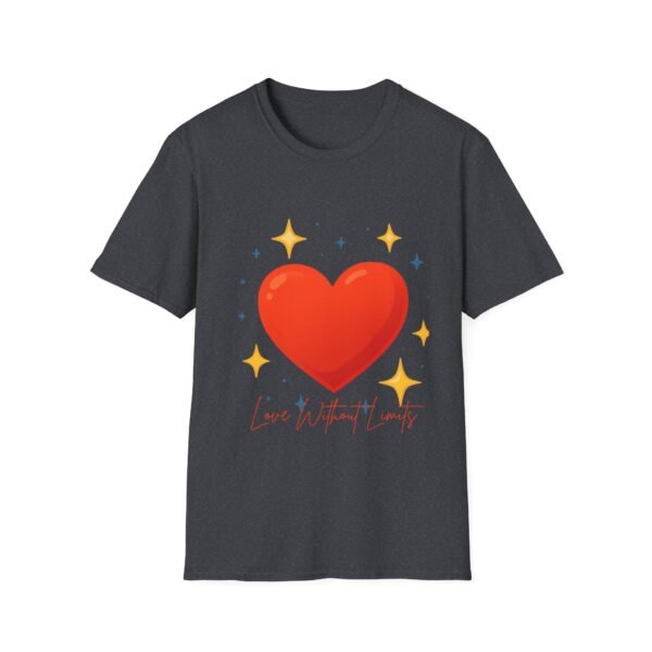 heart graphic t shirt — "love is the answer, always" valentine tee