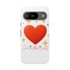 heart sparkle phone case – “love without limits” protective cover