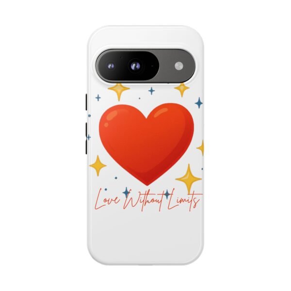 heart sparkle phone case – “love without limits” protective cover