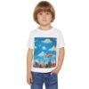 toddler t‑shirt — painting the cloud rainbow kids graphic tee
