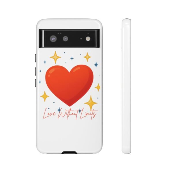 heart sparkle phone case – “love without limits” protective cover