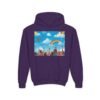 kids rainbow cloud hoodie — "painting the cloud" youth sweatshirt