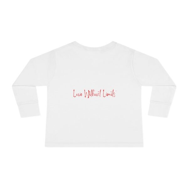 toddler long sleeve tee — sparkling red heart kids shirt (valentine’s gift)