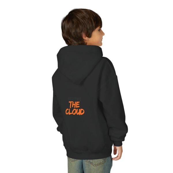 kids rainbow cloud hoodie — "painting the cloud" youth sweatshirt