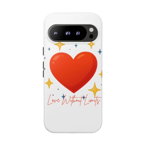 heart sparkle phone case – “love without limits” protective cover