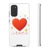 heart sparkle phone case – “love without limits” protective cover