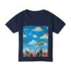 toddler t‑shirt — painting the cloud rainbow kids graphic tee