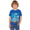 toddler t‑shirt — painting the cloud rainbow kids graphic tee
