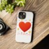 heart sparkle phone case – “love without limits” protective cover