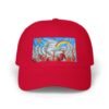 dad cap — colorful festival art rainbow & crowd embroidered hat dad cap — colorful festival art rainbow & crowd embroidered hat