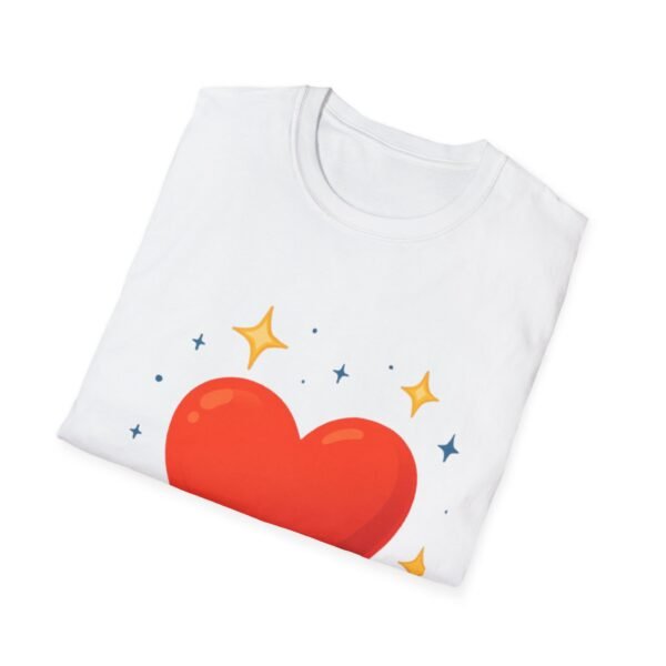 heart graphic t shirt — "love is the answer, always" valentine tee