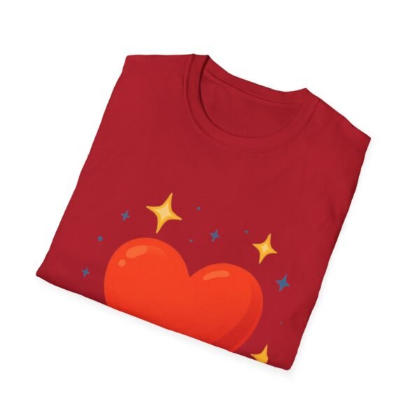 heart graphic t shirt — "love is the answer, always" valentine tee
