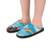 women's rainbow cloud slippers — cheerful cozy indoor shoes with kids reaching design