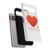 heart sparkle phone case – “love without limits” protective cover
