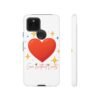 heart sparkle phone case – “love without limits” protective cover