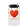heart sparkle phone case – “love without limits” protective cover