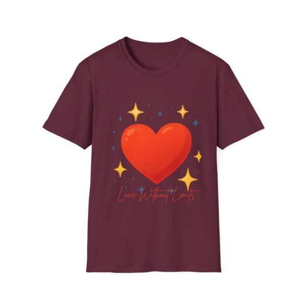 heart graphic t shirt — "love is the answer, always" valentine tee