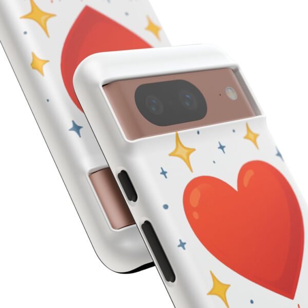 heart sparkle phone case – “love without limits” protective cover