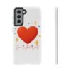 heart sparkle phone case – “love without limits” protective cover