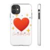 heart sparkle phone case – “love without limits” protective cover