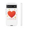 heart sparkle phone case – “love without limits” protective cover