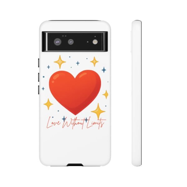 heart sparkle phone case – “love without limits” protective cover