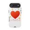 heart sparkle phone case – “love without limits” protective cover